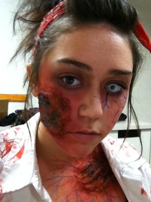 Just my everyday zombie :) it took me about 20 minutes 