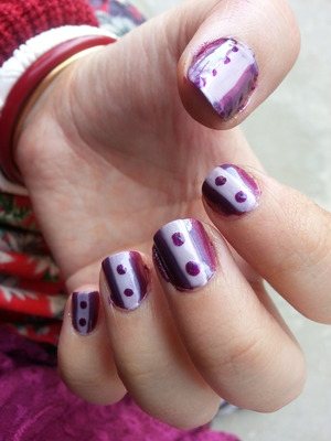 purple nails at home