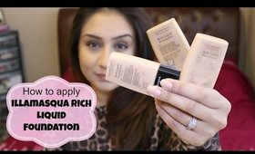 Demo Tutorial how to apply Illamasqua Rich Liquid Foundation Airbrush Effect || Makeup With Raji