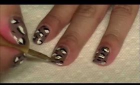 Ch CH Cheetah (nail tutorial)