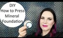 DIY How to Press Loose Mineral Foundation | Lucy Minerals | Cruelty Free | Phyrra