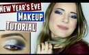 New Years Eve Makeup Tutorial using Smashbox Exposure Palette & Mehron metallic silver powder