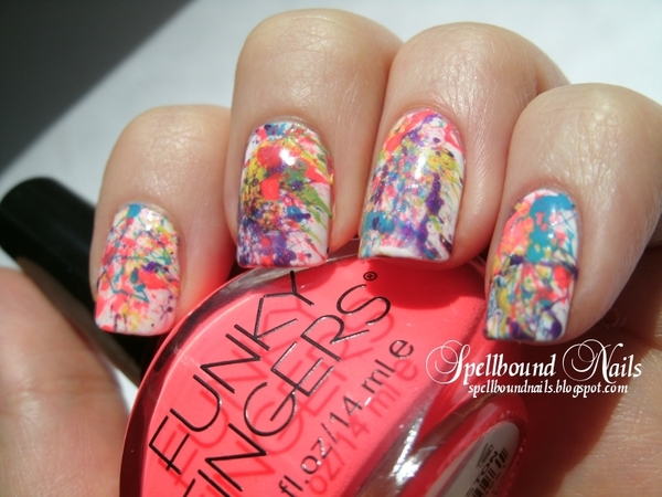 Paint Splatter | Ashley P.'s (spellboundnails) Photo | Beautylish