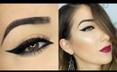 Black and Bronze Ombre Eyeliner & Berry Lips Makeup Tutorial