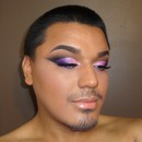 Pink and Purple Cut-Crease