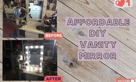 DIY Vanity mirror - an affordable alternative