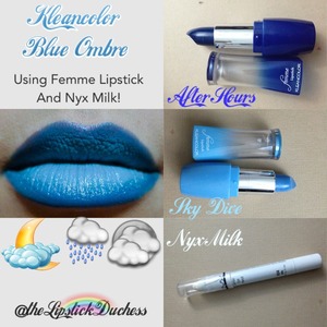 Using Kleancolor After Hours and Sky Dive with Nyx Milk.