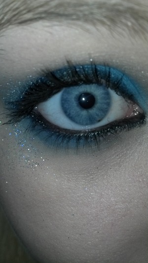 blue winged with GLITTER!