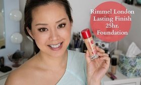 NEW Rimmel Lasting Finish 25hr Foundation First Impression & Review