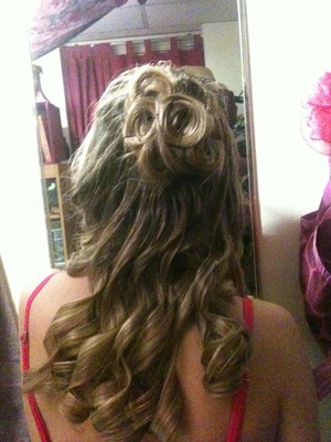 My friend Kristi's hair I did for her sorority formal