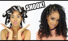 I Tried Flexi Rods on My Transitioning Hair - I'M SHOOK!!