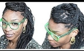 ✄Hair| Styling Senegalese Twist/ Box Braids: Snake Twist Tutorial