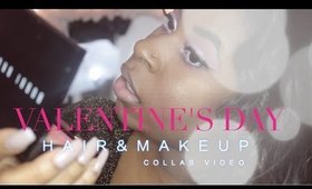 Valentine's Hair & Makeup Collab Video