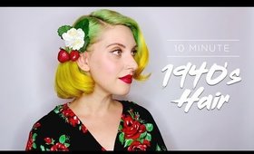 Everyday 1940's Hairstyle | 10 Minute Pageboy