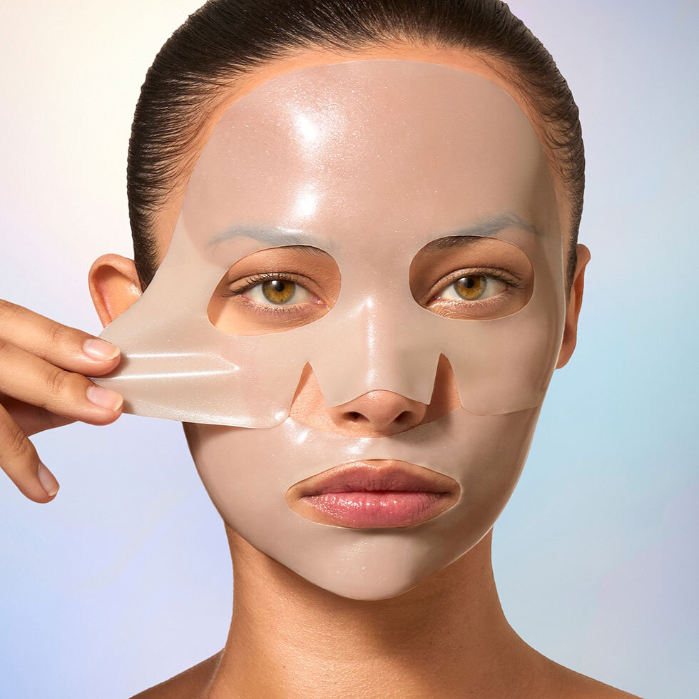 Model using Dr. Barbara Sturm Everything Hydrogel Mask