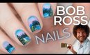 Following a Bob Ross Tutorial on my nails! | NailsByErin