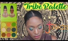 Tribe Palette Green & Gold Ombre Makeup Look l TotalDivaRea