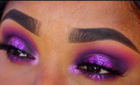 PURPLE EVERYTHING Makeup tutorial   Queenii Rozenblad