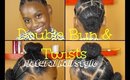 Double Bun w Spiral Twists Cute Girls Style | Natural Hairstyle || Vicariously Me