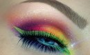 Rainbow make-up tutorial / EASY BRIGHT SUMMER MAKEUP LOOK