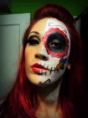 Glam meets Day of the Dead/Sugar skull