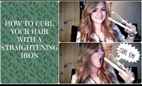 HOW TO CURL YOUR HAIR WITH A STRAIGHTENING IRON