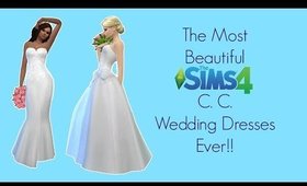 TS4 C.C. Shopping Wedding Dresses