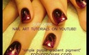 simple purple pigment gradient glitter art: robin moses nail art tutorial