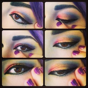 This look is something i created using the Jasmine storybook palette by sephora. 