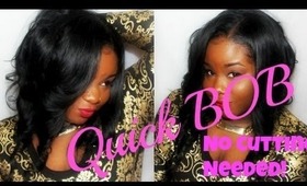 Quick Bob No cutting Needed tutorial ♥