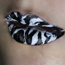 Zebra Print Lips