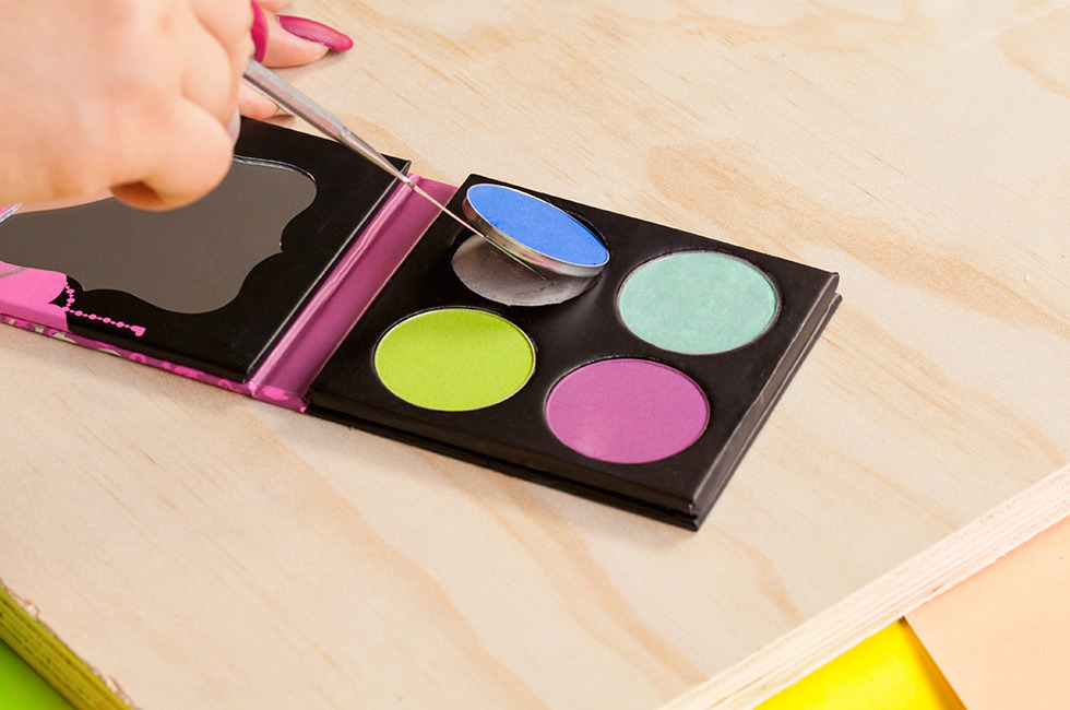 Square Magnetic Metal Stickers for Depotting Makeup Z Palette