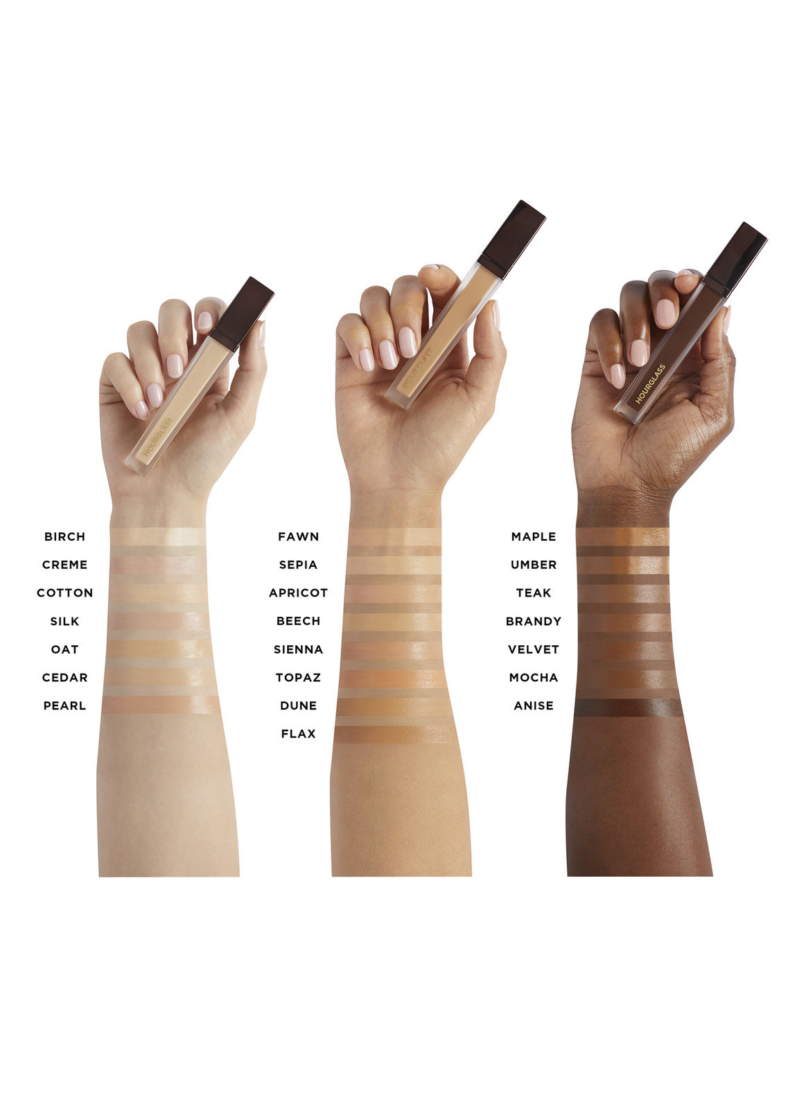 Hourglass Vanish Airbrush Concealer arm swatches