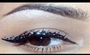 Grungy Silver/Black Polka Dot Eyeliner Makeup Tutorial