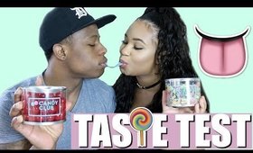 SO MUCH CANDY! CANDY CLUB TASTE TEST W/ FIANCE! | BeautybyGenecia