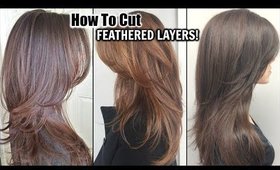 HOW I CUT MY HAIR AT HOME IN FEATHERED LAYERS!│DIY LAYERED HAIRCUT│HOW TO SHORT LAYERS IN LONG HAIR