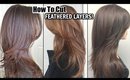 HOW I CUT MY HAIR AT HOME IN FEATHERED LAYERS!│DIY LAYERED HAIRCUT│HOW TO SHORT LAYERS IN LONG HAIR