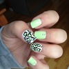 Mint green and leopard