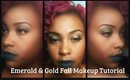 Emerald and Gold Fall Makeup Tutorial
