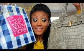 Fall Hau!l- Target, Bath & Body Works, Just Fab, Charlotte Russe, DermStore, & More