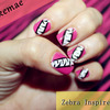 Zebra Inspired Nails
