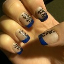 blue and leopard print