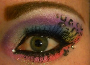Inspired by @twisheycareastar's youtube tutorial for a leopard look