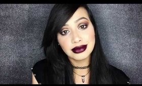 90'S Grunge Makeup Tutorial using Mac-Viva Glam Arina Grande