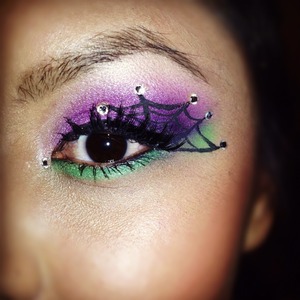 Spider web Eye look. 