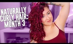My Hair Only Curls on ONE Side of My Head?? Curly Girl Method Update [CGM Curly Hair Routine]