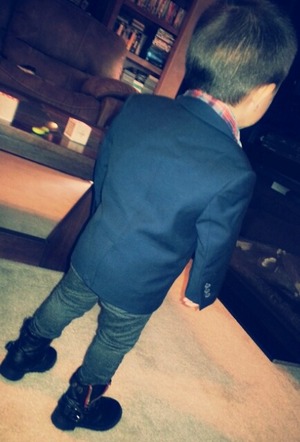 Aarian in Children's Place Blazer, Osh-Kosh Boots and Skinny Jeans .♡