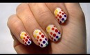 • Rainbow Spotty Nails! Cute & Easy Nail Art Polish Tutorial (How to) •