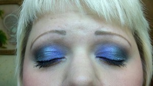 My first eyeshadow photos with my phone camera, so be kind.  