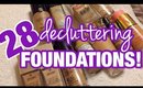28 FOUNDATIONS for TAN OLIVE BROWN GIRLS with DRY SKIN | Declutter & Spring Cleaning Week | MelissaQ